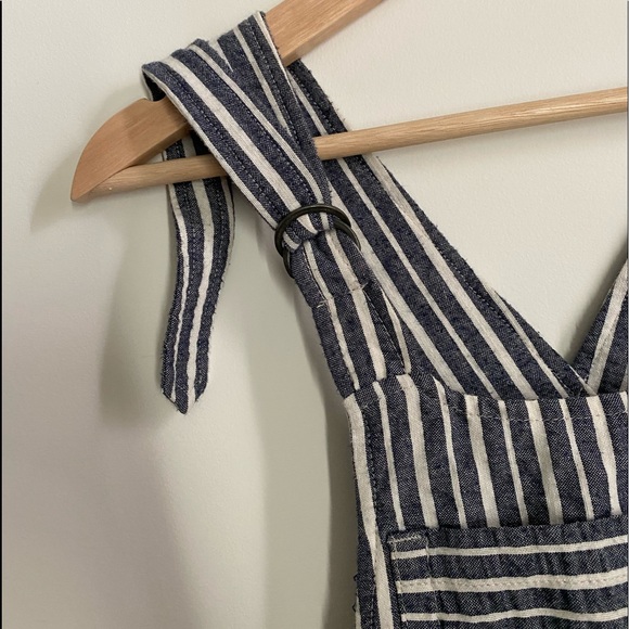 Blue Striped Overall Shorts / Rhythm - Picture 4 of 11